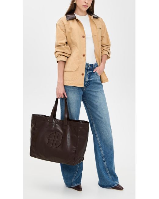 Anine Bing Black Large Rio Tote