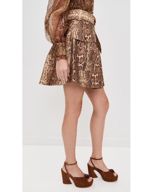 Zimmermann Multicolor Hypnotic Utility Mini Skirt