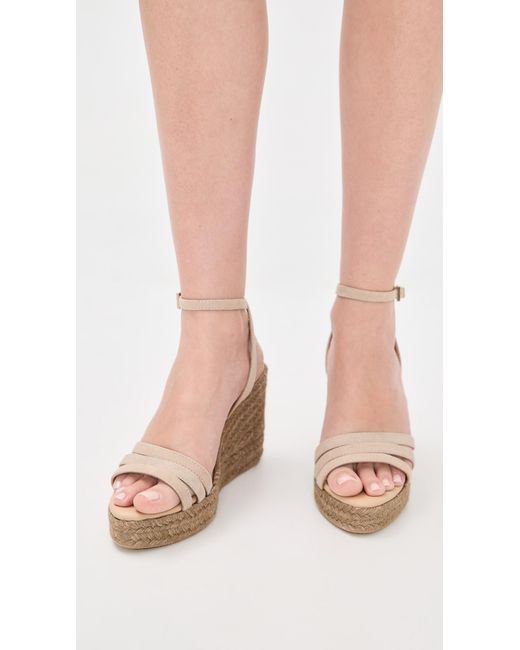 Manebí Multicolor Three Bands Wedge Espadrilles