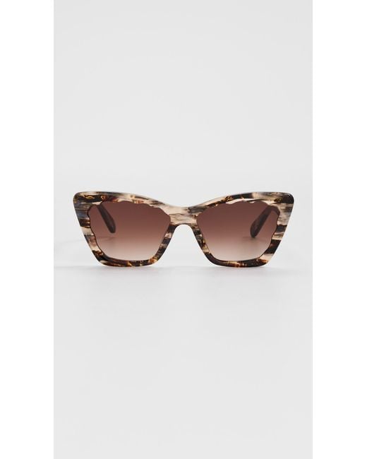 Krewe Brown Brigitte Sunglasses