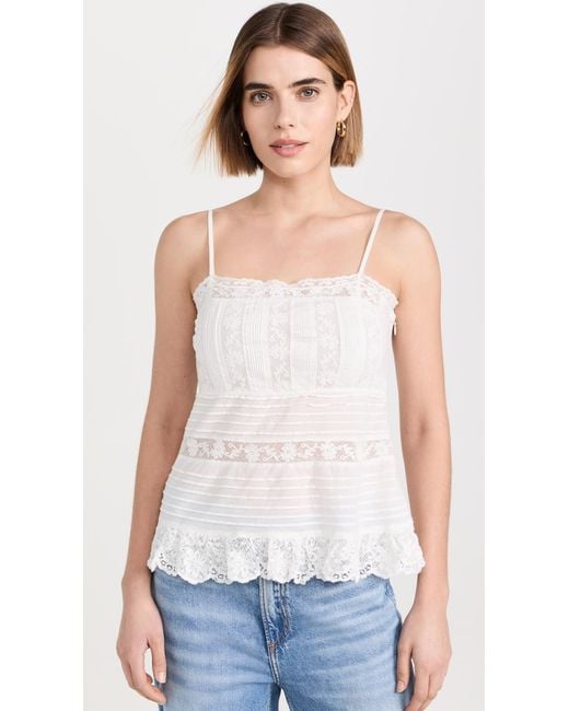 LoveShackFancy White Charlieann Top