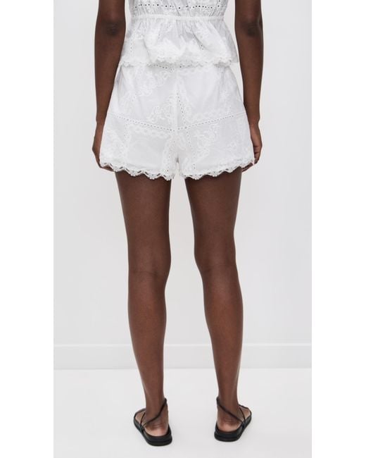 En Saison White Marisol Shorts