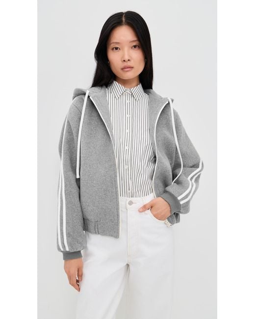 Still Here Gray Boyfriend Zip