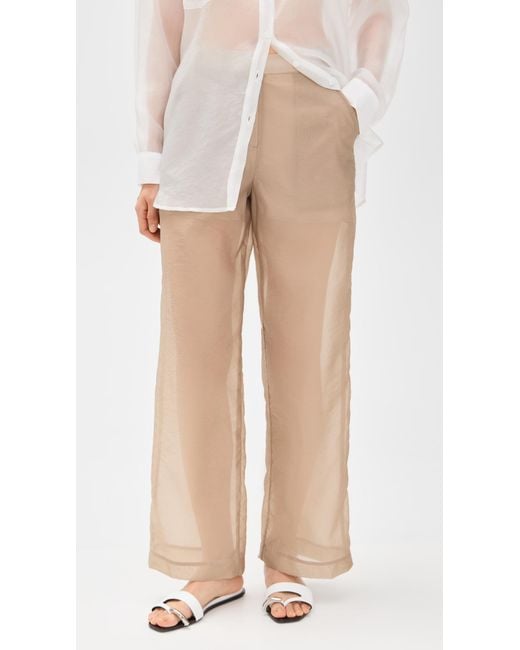 Simonett Natural Sheer Flow Trousers