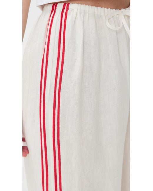 Vrg Grl White Milahn Linen Pants