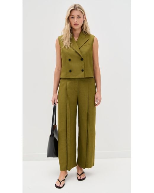 Theory Green Peak Vest