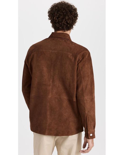 Club monaco hotsell suede trucker jacket
