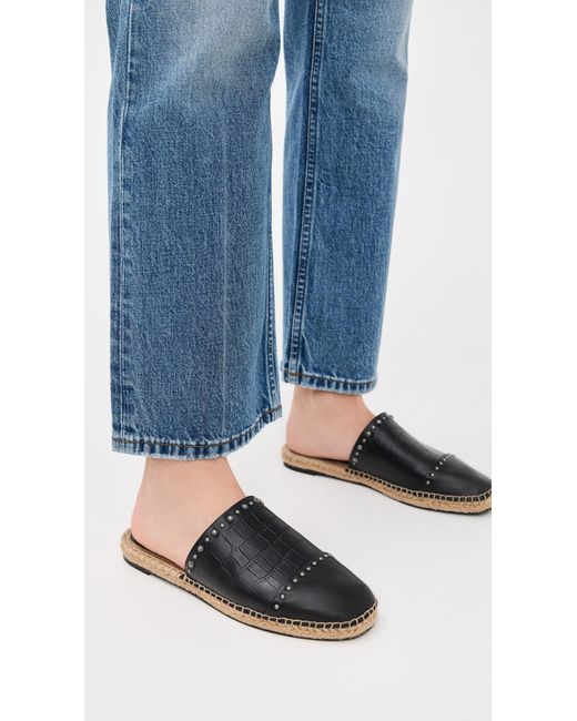 L'Agence Black Helenor Espadrilles