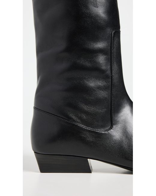 Staud Black Wally Flat Boots