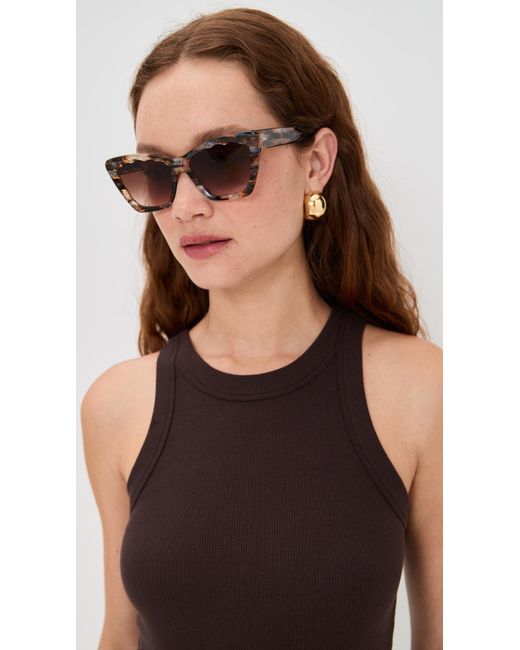 Krewe Brown Brigitte Sunglasses