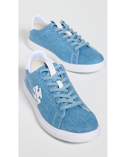 スニーカー Double T Howell Court Tory Burch Women's Double T Howell Court Sneakers, Titanium