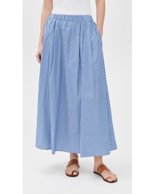 American Vintage Blue Stripe Skirt