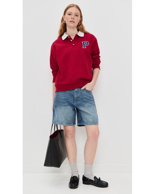 Parker Red Rugby Sweater