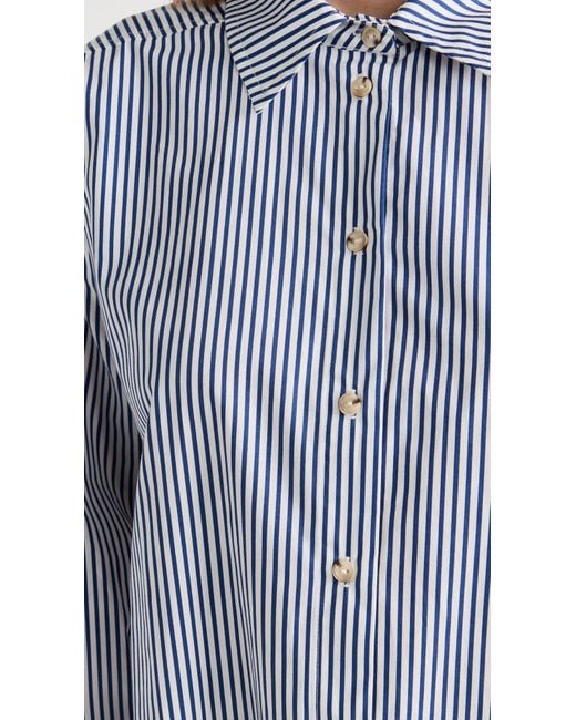 DONNI. Gray Pop Button Down
