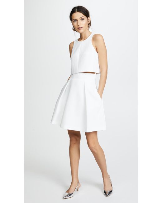 black halo two piece dress