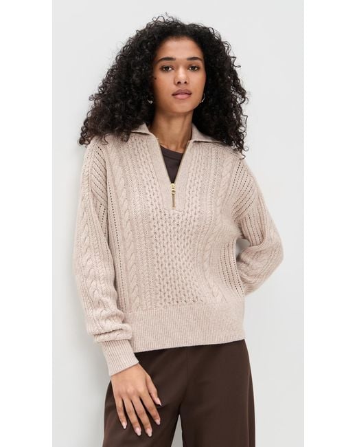 Varley Black Camello Cable Half Zip 2.0