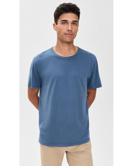 Marine Layer Blue Signature Sea Change Crew Tee for men