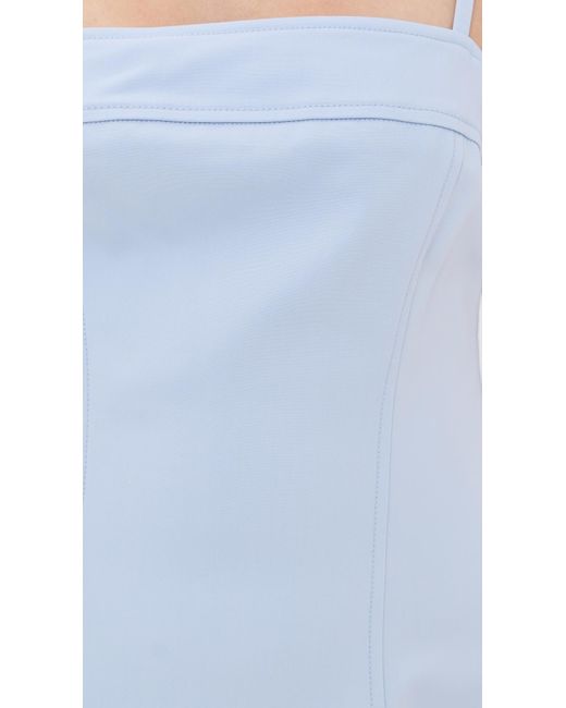 Jonathan Simkhai Blue Marisol Sleeveless Midi Dress