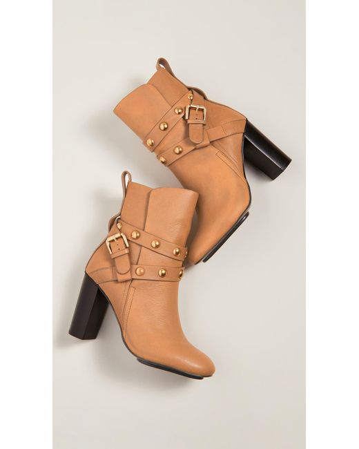 see by chloe janis low heel booties