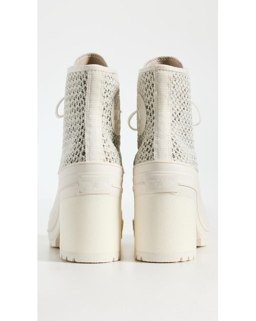 Converse White Chuck 70 Deluxe Platform Knit Heels