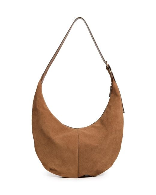 Madewell Brown Suede Essentials Slouch Hobo: Studs
