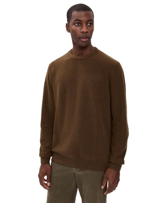 Faherty Brand Brown Jackson Crew Sweater for men