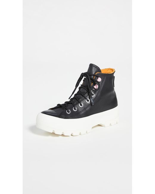 converse chuck taylor all star hi black trainers