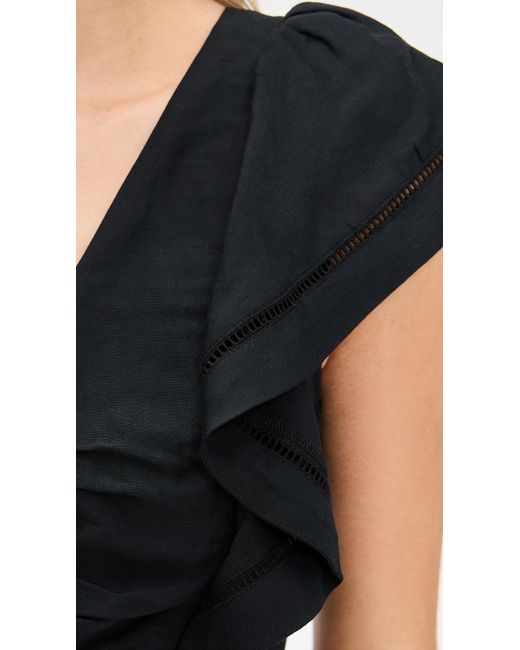 La Ligne Black Lila Top