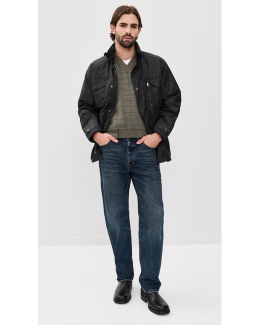 Barbour Black Sapper Wax Jacket for men