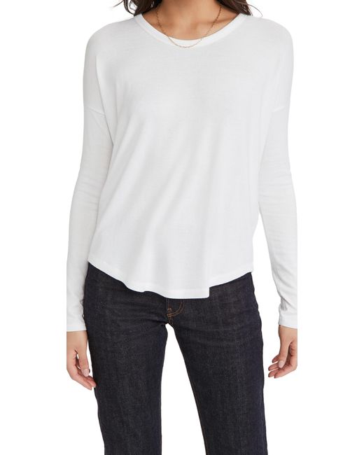 Rag & Bone White The Knit Longsleeve Top