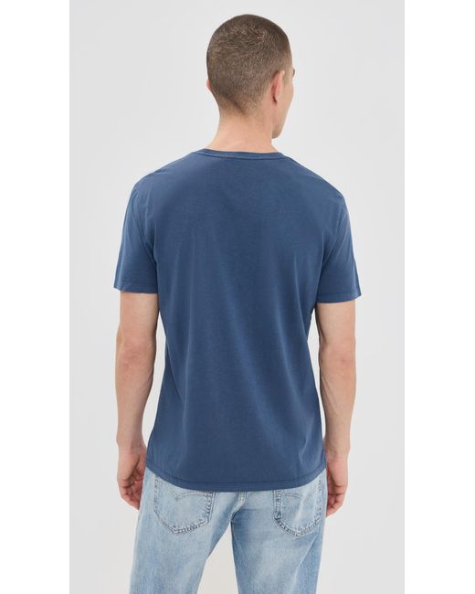 Marine Layer Blue Signature Sea Change Crew Tee for men