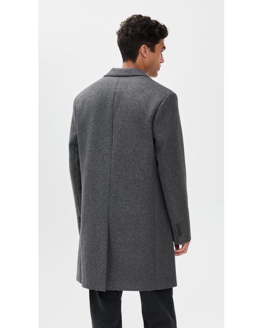NN07 Black Austin Wool Coat for men