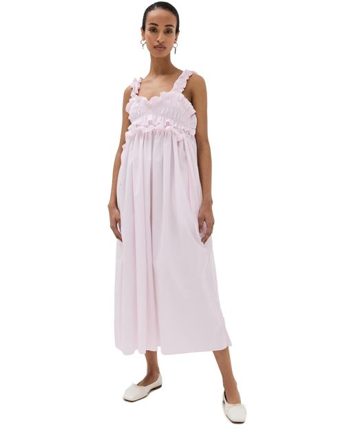 CECILIE BAHNSEN Pink Cotton Giovanna Dress
