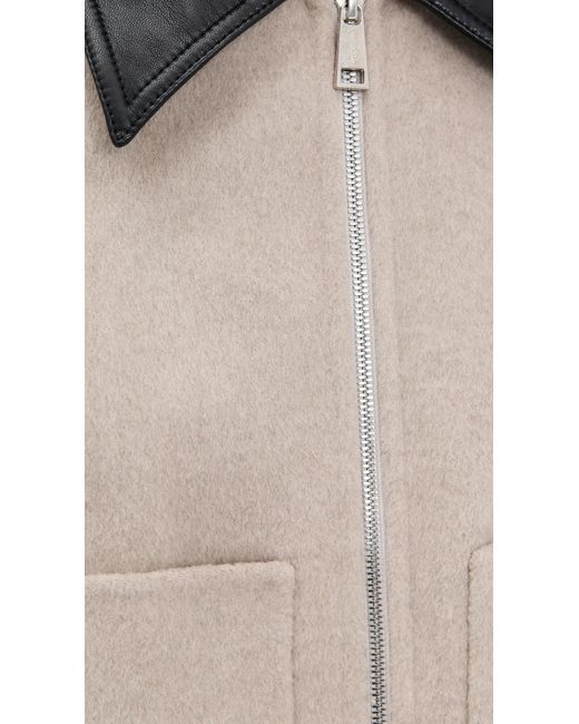 Nanushka Black Phebe Outerwear Jacket