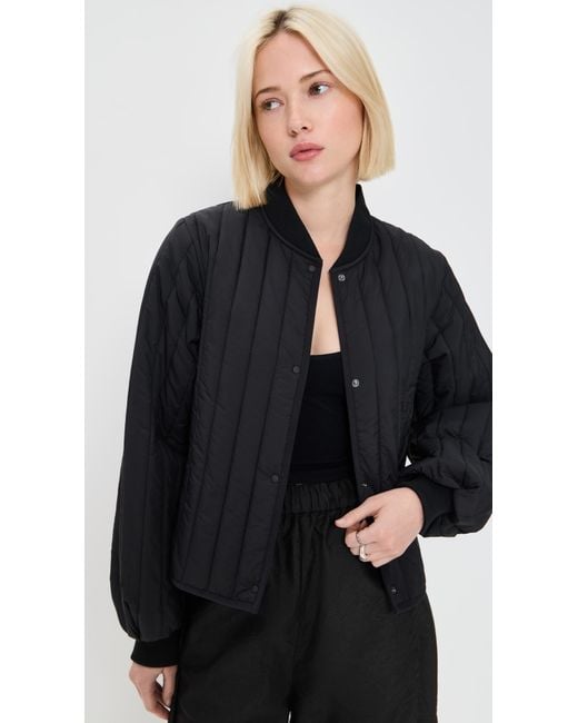 Rains Black Banja Liner Bomber W Jacket T1