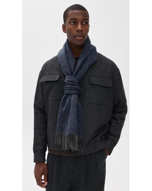 Barbour Black Marsden Reversible Scarf for men