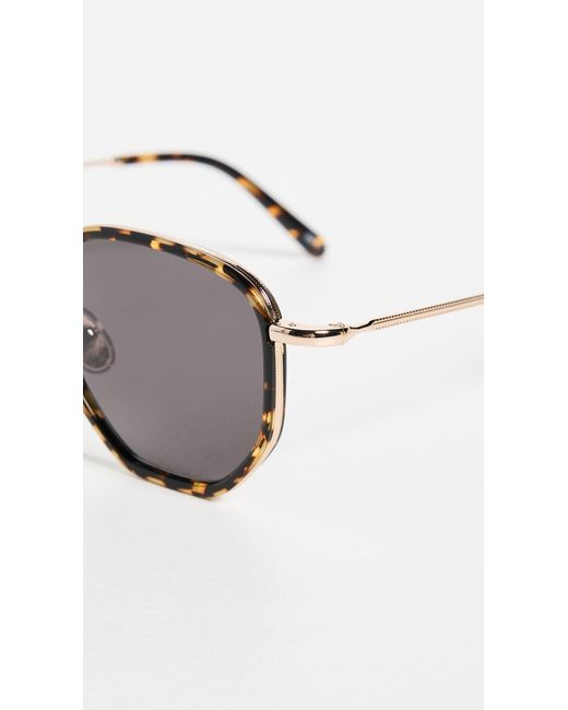 Illesteva Black Hunter Ace Flame Sunglasses