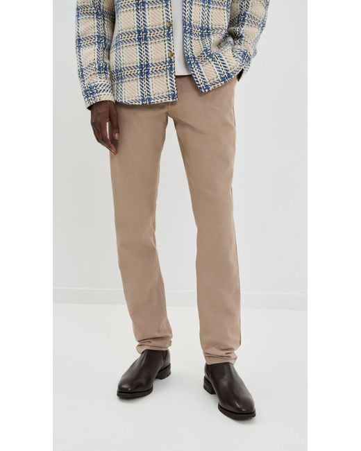 Taylor Stitch Natural Carmel Cotton Linen Pants for men