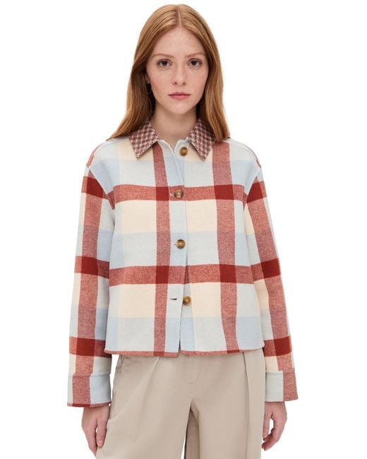 Barbour Red Robyn Overshirt