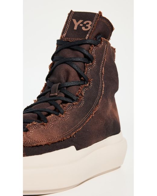 Y-3 Brown Nizza High Sneakers for men
