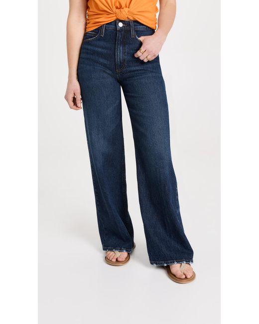 FRAME Le Pixie Petite High N Tight Wideleg Jeans in Blue | Lyst