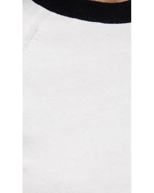 Le Bos White Ringer Tee