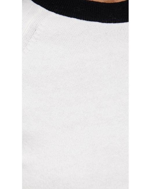 Le Bos White Ringer Tee
