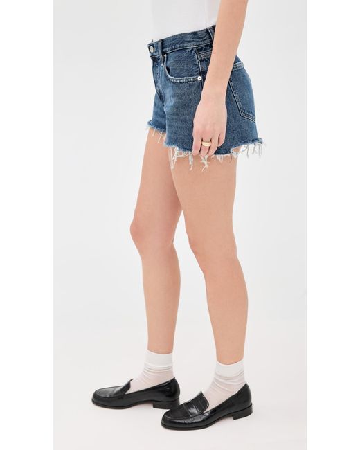 FRAME Blue The Hang Shorts