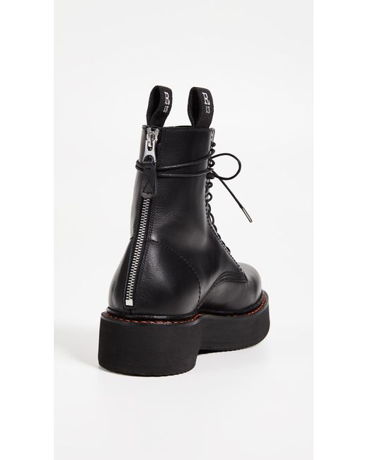 r13 platform combat boots