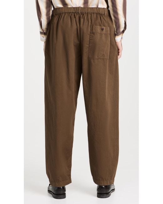 Lemaire Brown Leaire Relaxed Pants for men