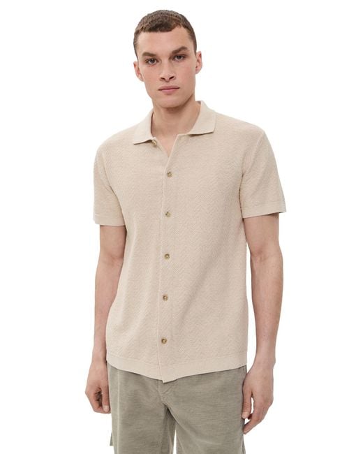 Taylor Stitch Natural The Button Down Cotton Polo for men