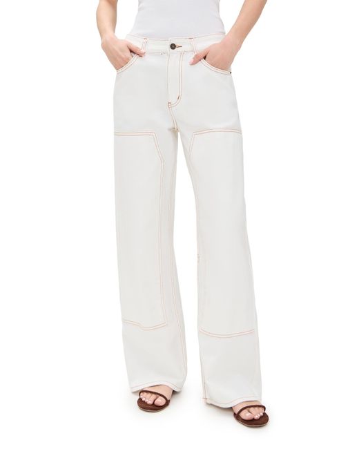 Lioness White Anchor Jeans