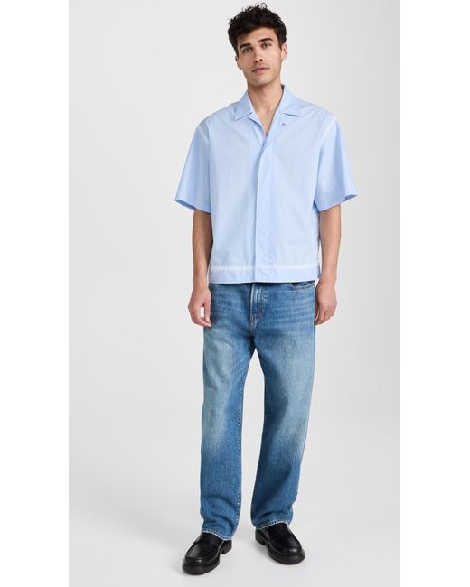 MM6 by Maison Martin Margiela Blue Short Sleeved Shirt for men