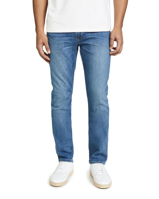 PAIGE Blue Federal Transcend Vintage Slim Straight Jeans for men